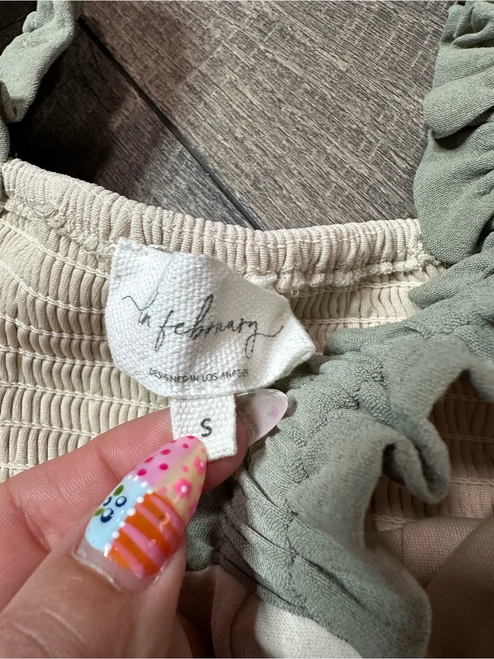 In February Ruffle Colorblock Tank Top - Picture 4 of 7